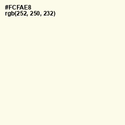 #FCFAE8 - Buttery White Color Image