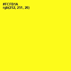 #FCFB1A - Broom Color Image