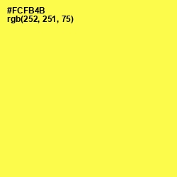 #FCFB4B - Gorse Color Image