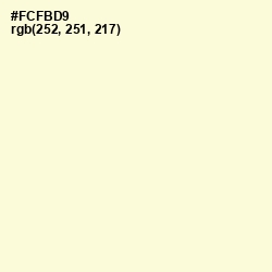 #FCFBD9 - Moon Glow Color Image