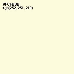 #FCFBDB - Scotch Mist Color Image