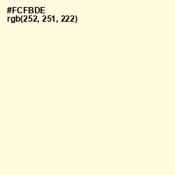 #FCFBDE - Scotch Mist Color Image