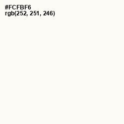 #FCFBF6 - Vista White Color Image