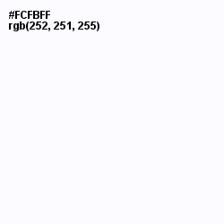 #FCFBFF - White Pointer Color Image