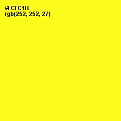 #FCFC1B - Broom Color Image
