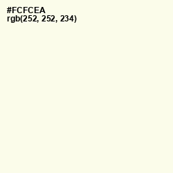 #FCFCEA - Buttery White Color Image