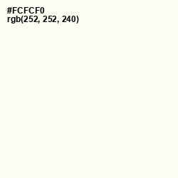 #FCFCF0 - Rice Cake Color Image