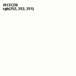 #FCFCFB - Ceramic Color Image