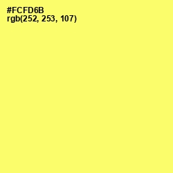 #FCFD6B - Laser Lemon Color Image