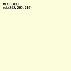 #FCFDDB - Moon Glow Color Image