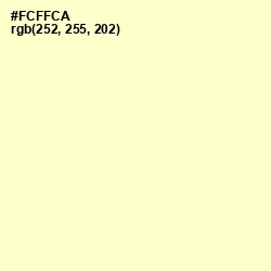 #FCFFCA - Lemon Chiffon Color Image