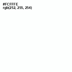 #FCFFFE - White Color Image