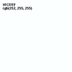 #FCFFFF - White Color Image