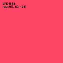 #FD4568 - Carnation Color Image