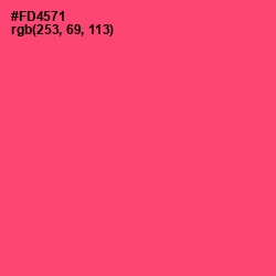 #FD4571 - Wild Watermelon Color Image