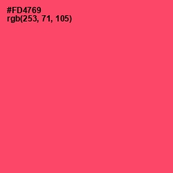 #FD4769 - Carnation Color Image