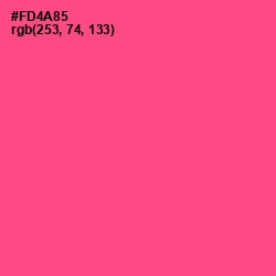 #FD4A85 - French Rose Color Image