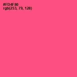 #FD4F80 - French Rose Color Image