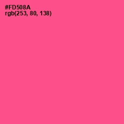 #FD508A - French Rose Color Image