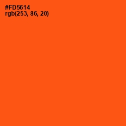 #FD5614 - International Orange Color Image