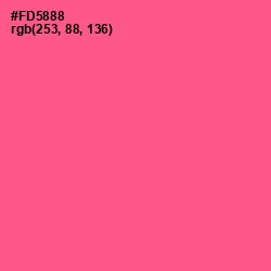 #FD5888 - French Rose Color Image
