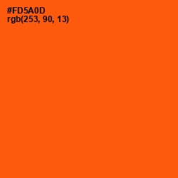 #FD5A0D - International Orange Color Image