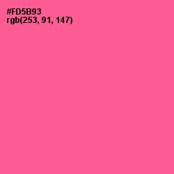 #FD5B93 - French Rose Color Image