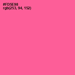 #FD5E98 - French Rose Color Image