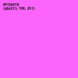 #FD64FB - Pink Flamingo Color Image