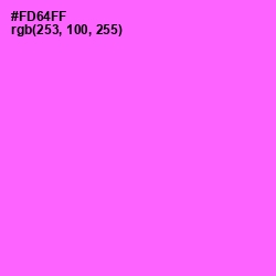 #FD64FF - Pink Flamingo Color Image