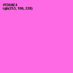 #FD6AE4 - Pink Flamingo Color Image