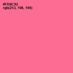 #FD6C92 - Froly Color Image