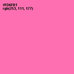 #FD6FB1 - Hot Pink Color Image