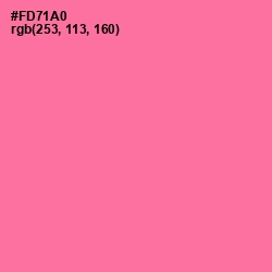 #FD71A0 - Hot Pink Color Image