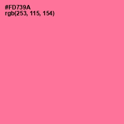 #FD739A - Froly Color Image