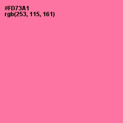 #FD73A1 - Hot Pink Color Image