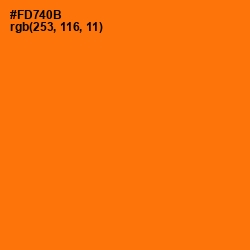 #FD740B - Sorbus Color Image