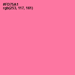 #FD75A1 - Hot Pink Color Image