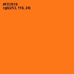 #FD7618 - Pumpkin Color Image