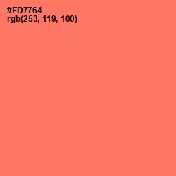 #FD7764 - Sunglo Color Image