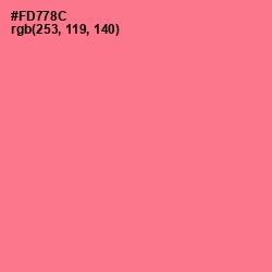 #FD778C - Froly Color Image