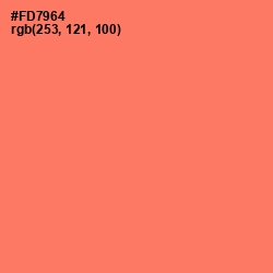#FD7964 - Sunglo Color Image