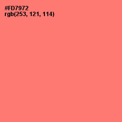 #FD7972 - Brink Pink Color Image