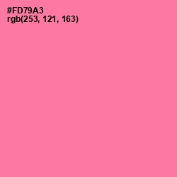 #FD79A3 - Hot Pink Color Image