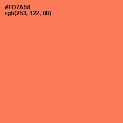 #FD7A58 - Coral Color Image