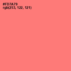 #FD7A79 - Brink Pink Color Image