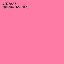 #FD7AA5 - Hot Pink Color Image