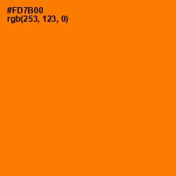 #FD7B00 - Flush Orange Color Image