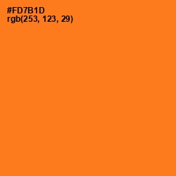 #FD7B1D - Pumpkin Color Image