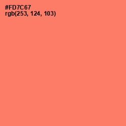 #FD7C67 - Sunglo Color Image